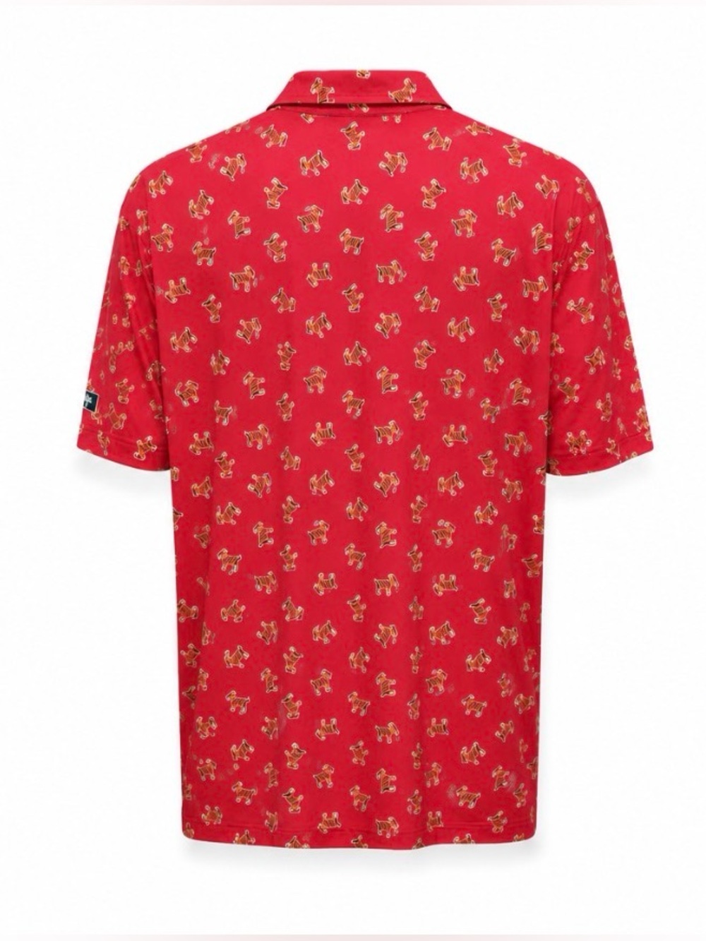 SOLD: Mercari. β³οΈ Waggle Tiger Print Golf Polo Shirt XL Performance Stretch - Picture 4 of 6